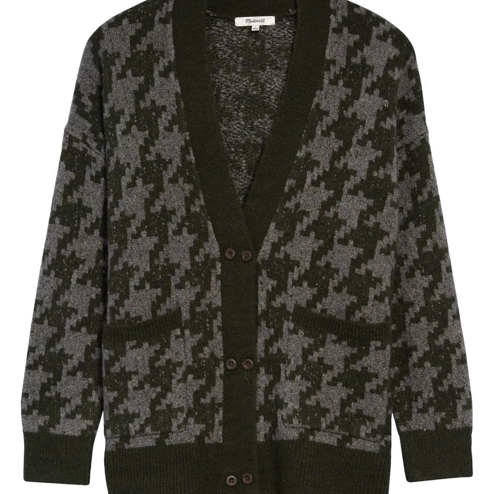 Madewell Houndstooth Cardigan